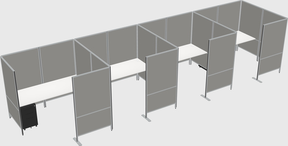 Flexible panel system with privacy