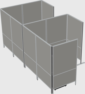 Flexible panel system with privacy