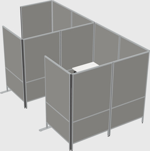 Flexible panel system with privacy