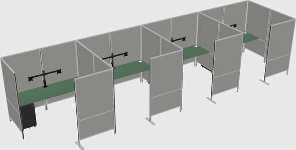 Flexible panel system with privacy