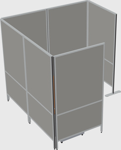 Flexible panel system with privacy