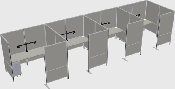 Flexible panel system with privacy