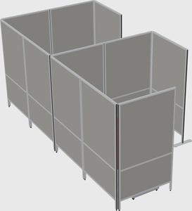 Flexible panel system with privacy