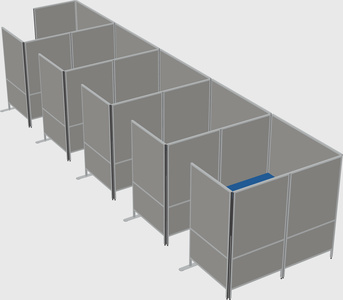 Flexible panel system with privacy