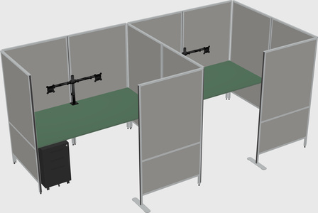 Flexible panel system with privacy