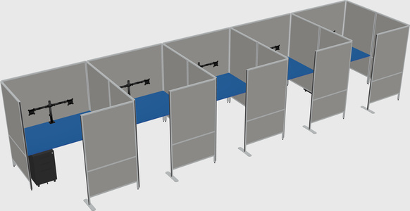 Flexible panel system with privacy
