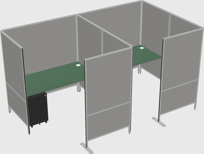 Flexible panel system with privacy