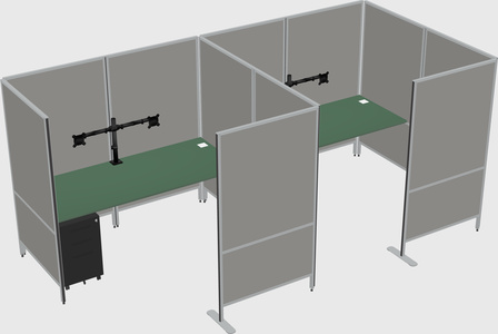 Flexible panel system with privacy