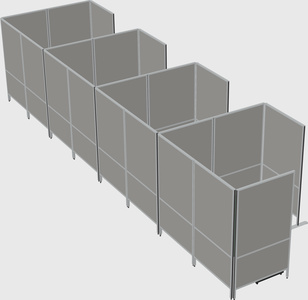 Flexible panel system with privacy