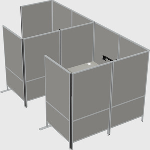 Flexible panel system with privacy