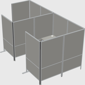 Flexible panel system with privacy
