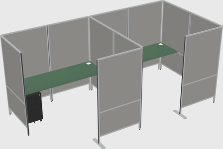 Flexible panel system with privacy