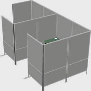 Flexible panel system with privacy