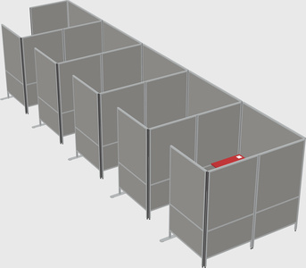 Flexible panel system with privacy