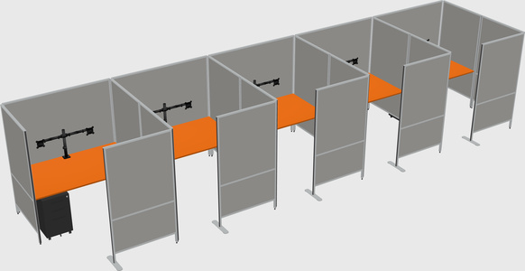 Flexible panel system with privacy