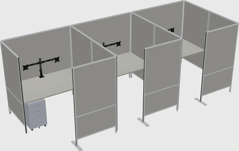 Flexible panel system with privacy