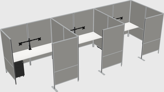 Flexible panel system with privacy