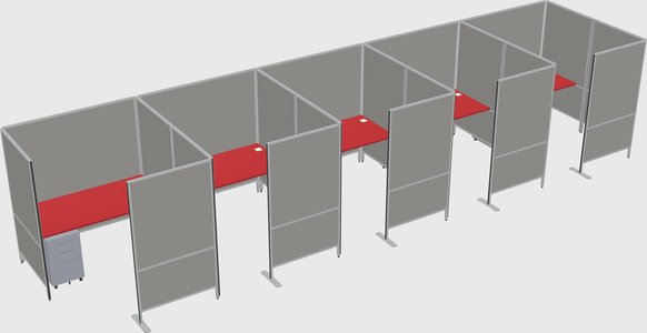 Flexible panel system with privacy