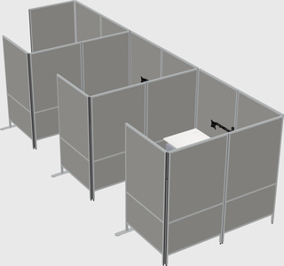 Flexible panel system with privacy