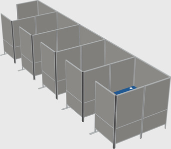 Flexible panel system with privacy