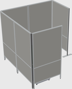 Flexible panel system with privacy