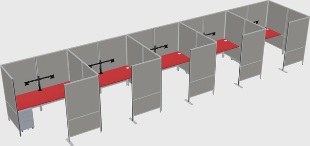 Flexible panel system with privacy