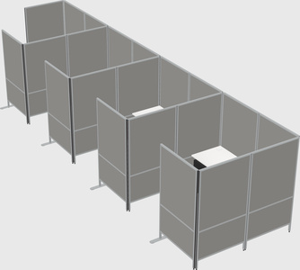 Flexible panel system with privacy