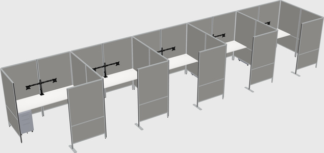Flexible panel system with privacy