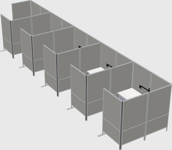 Flexible panel system with privacy