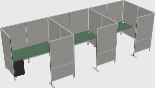 Flexible panel system with privacy