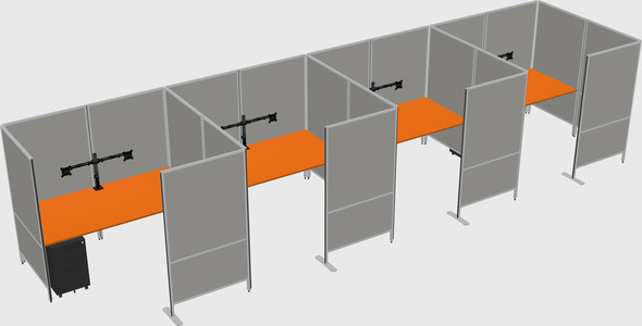Flexible panel system with privacy