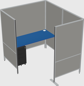 Flexible panel system with privacy