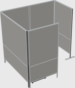 Flexible panel system with privacy