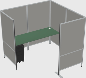 Flexible panel system with privacy