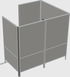 Flexible panel system with privacy