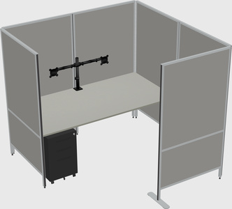 Flexible panel system with privacy