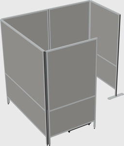 Flexible panel system with privacy