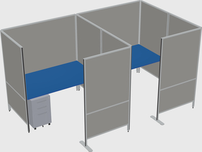 Flexible panel system with privacy