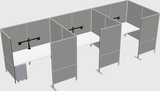 Flexible panel system with privacy
