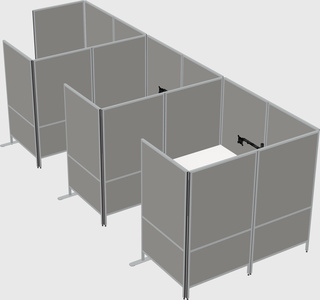 Flexible panel system with privacy