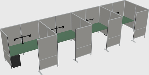 Flexible panel system with privacy