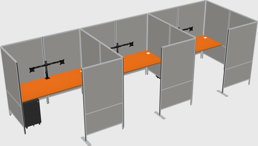 Flexible panel system with privacy