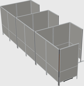 Flexible panel system with privacy
