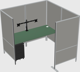 Flexible panel system with privacy