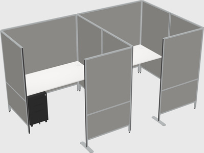 Flexible panel system with privacy