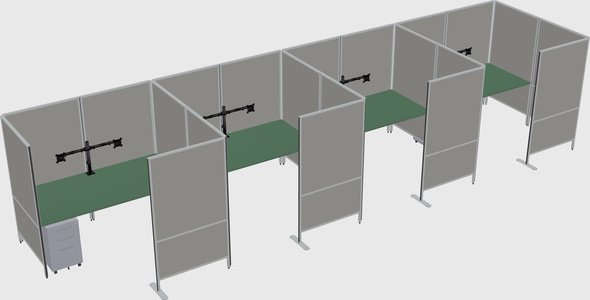 Flexible panel system with privacy