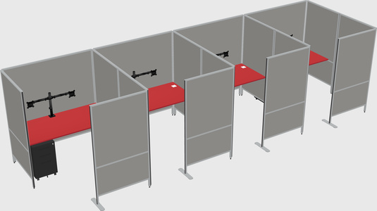 Flexible panel system with privacy