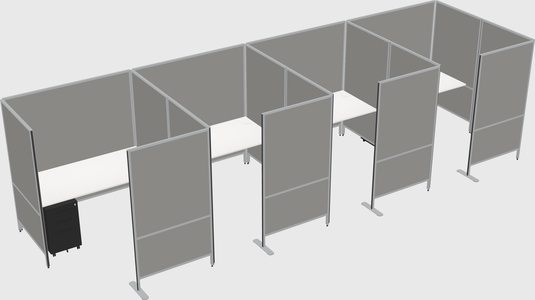 Flexible panel system with privacy