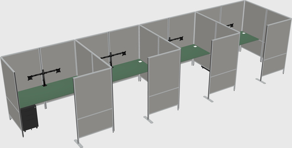 Flexible panel system with privacy