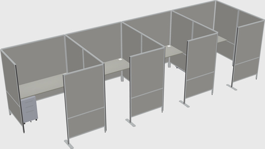 Flexible panel system with privacy